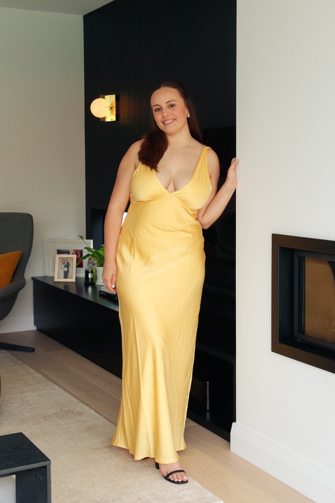 yellow prom dress one shoulder One Shoulder Yellow Applique Mermaid Prom Dress  FancyVestido