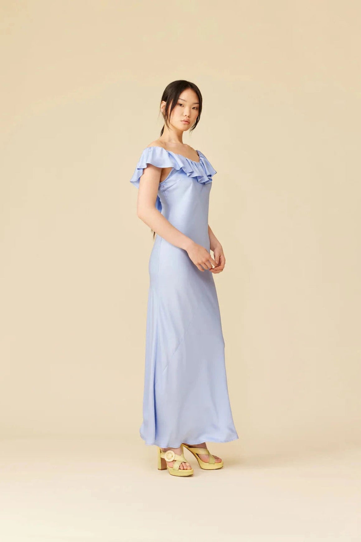 Hazel Ruffle Dress Ruby 