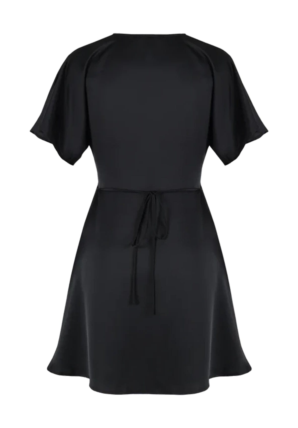 Bettina Satin Minidress - BLACK Clothing RUBY 