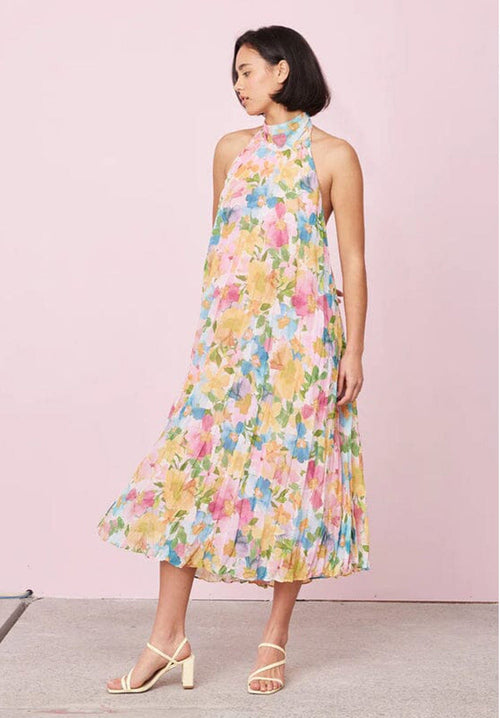 Cascade Crush Gown - Lolly Clothing Ruby 