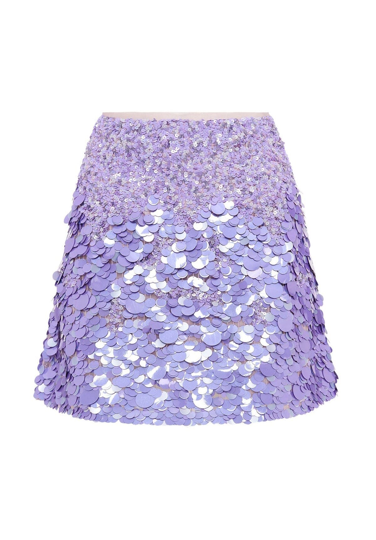Cherie Sequin Mini Skirt Lilac Clothing Aje 
