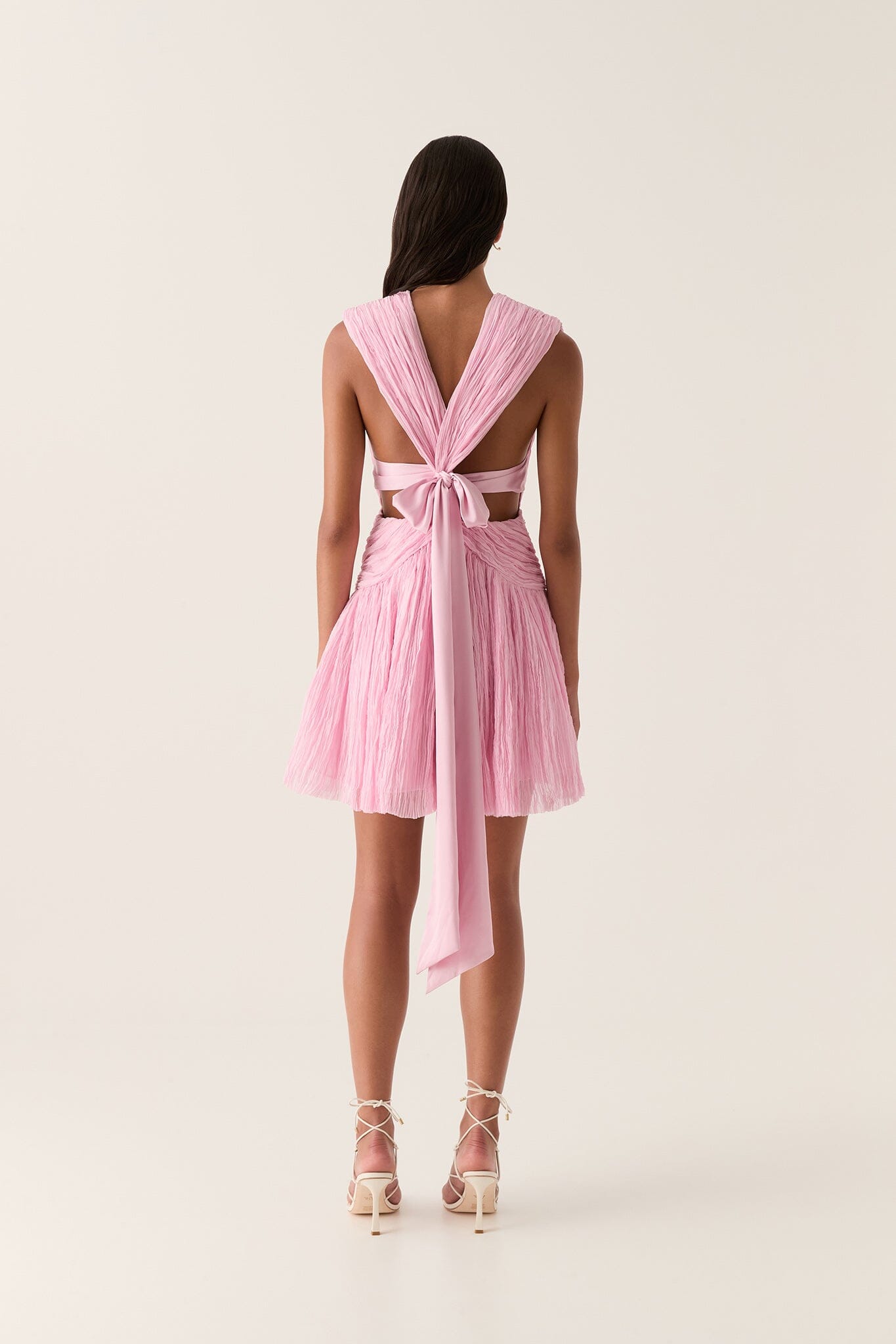 Escapist Mini Dress - Flash Pink Dresses Aje 