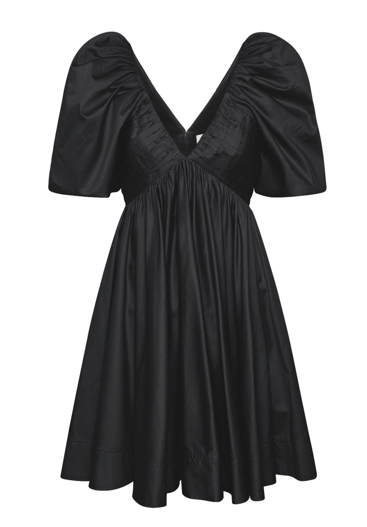 Gabrielle Plunge Mini Dress - Black Clothing Aje 