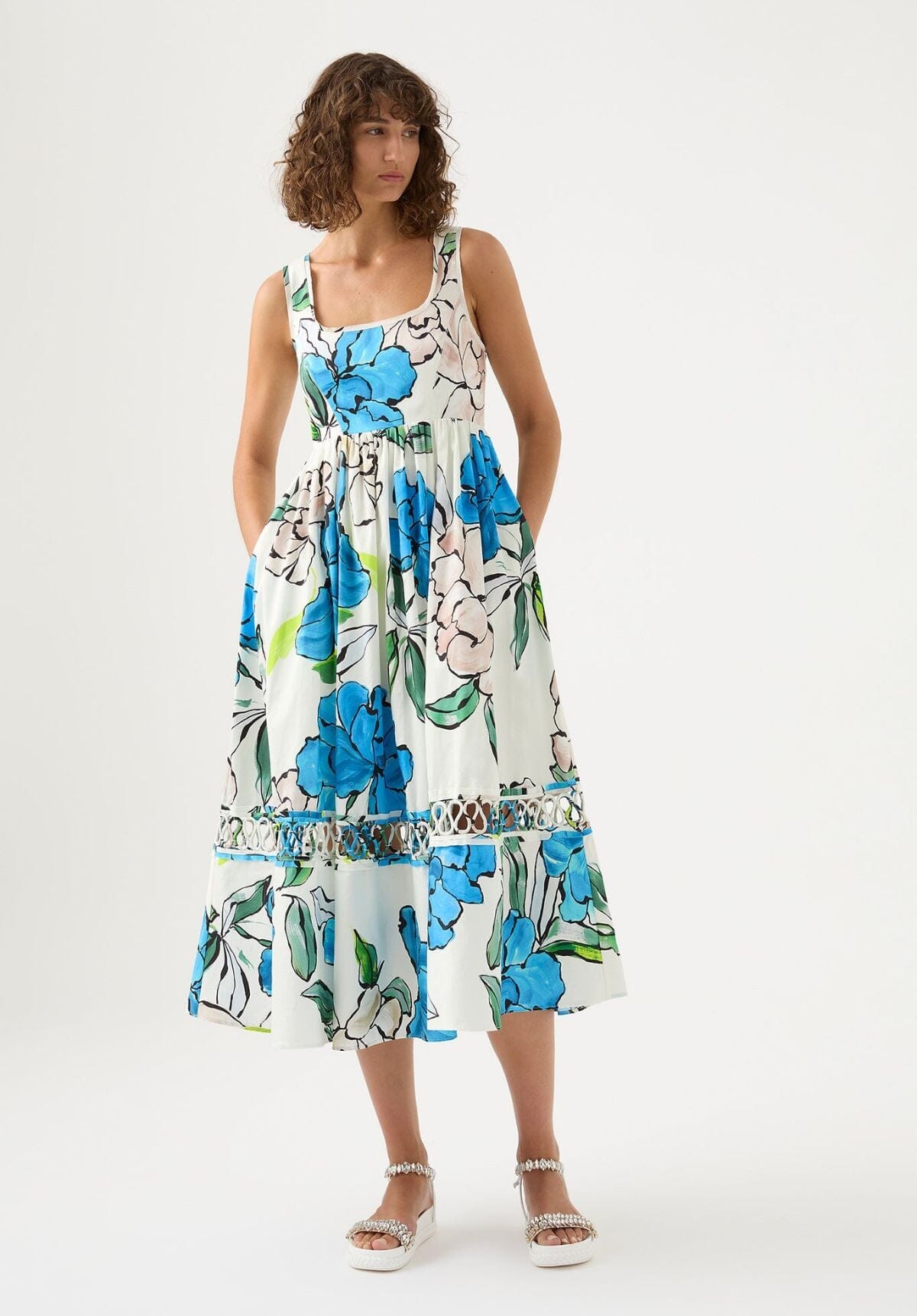 Erica Cut Out Midi - Cool Camellia Oh Rent Me 