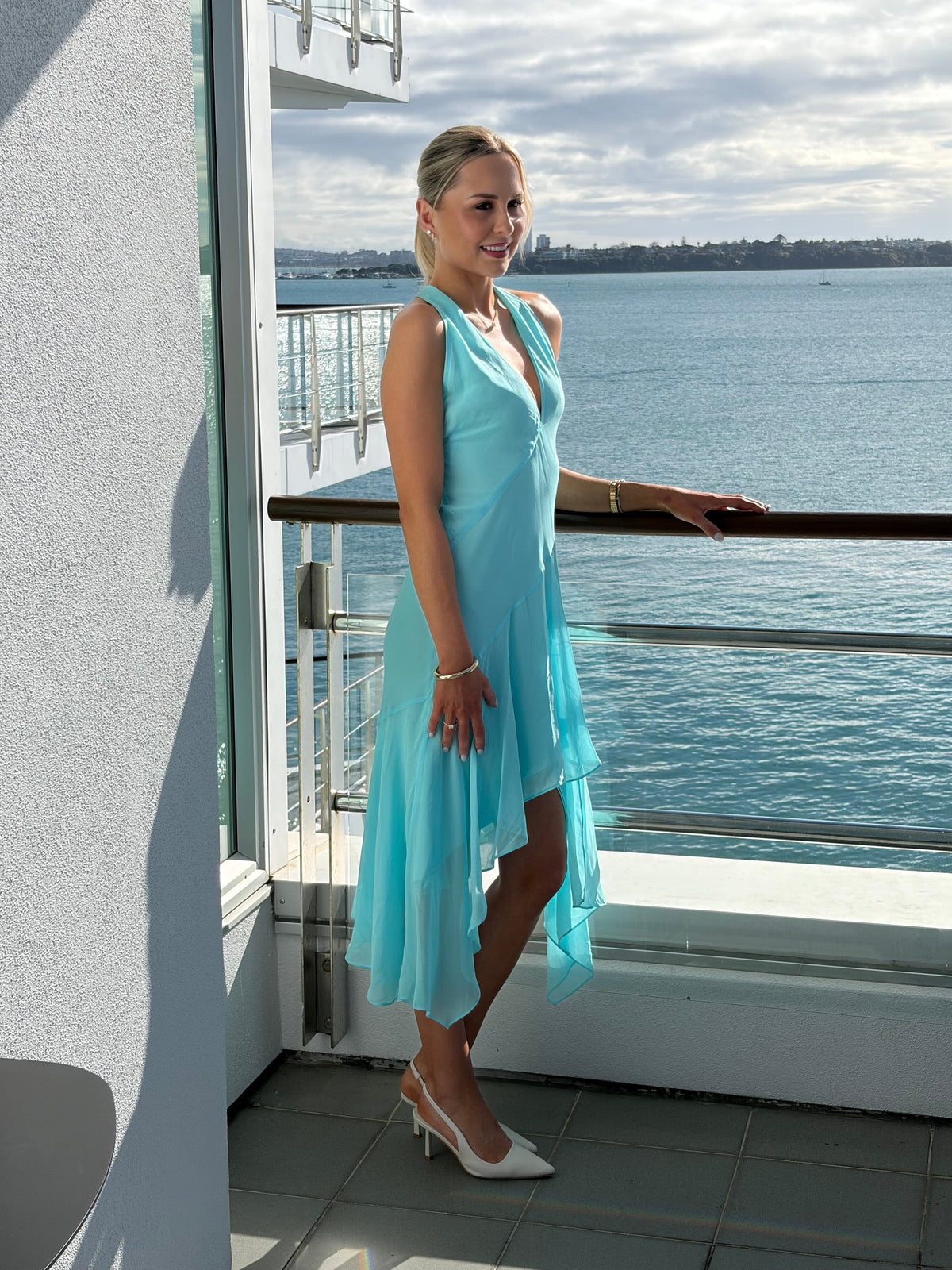 Danka Twist-Back Woven Midi Dress CLOTHING Bec + Bridge 