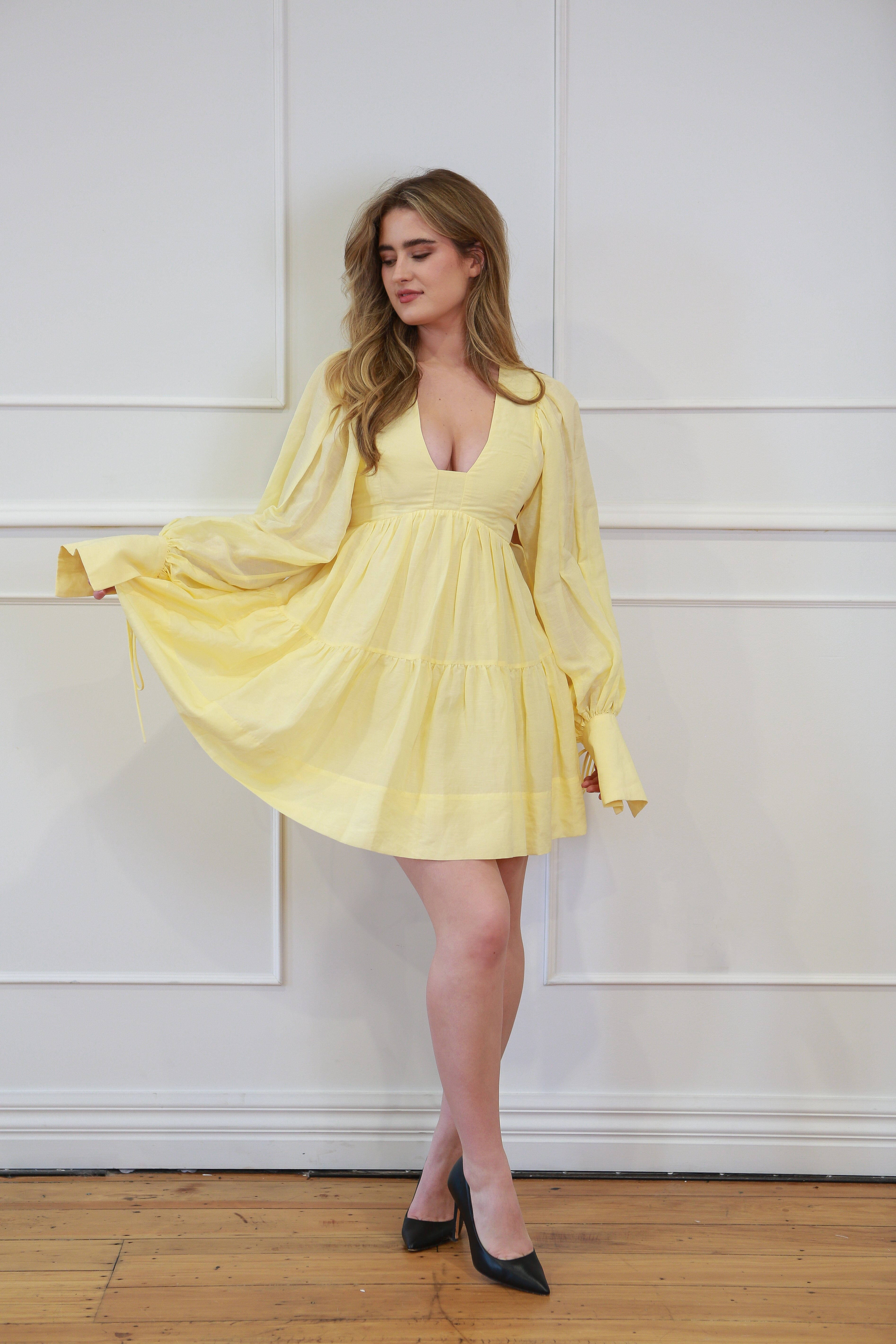 Limon - Long Sleeve Mini Dress Dresses Shona Joy 