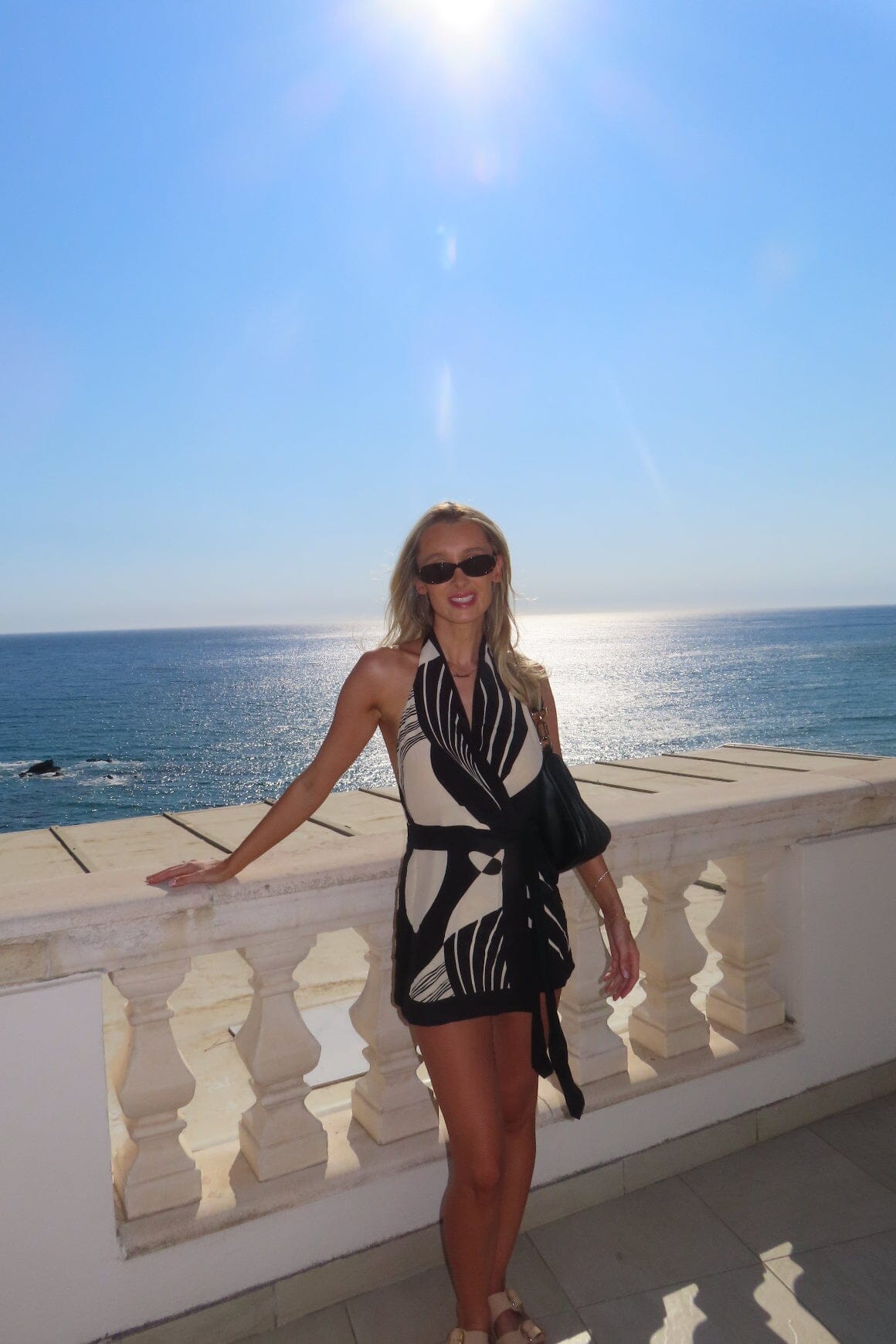 Realisme Wrap Halter Mini Dress Clothing Sir the Label 