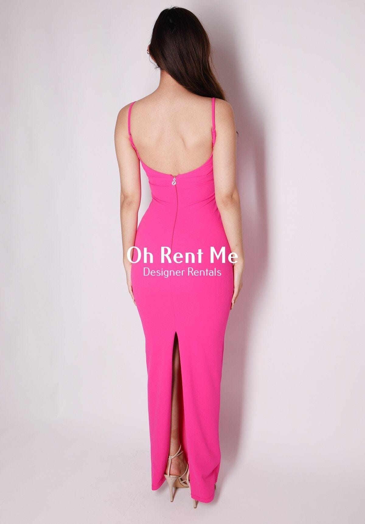 SELL - Bailey Gown - Hot Pink Gift Card Ex Rentals 