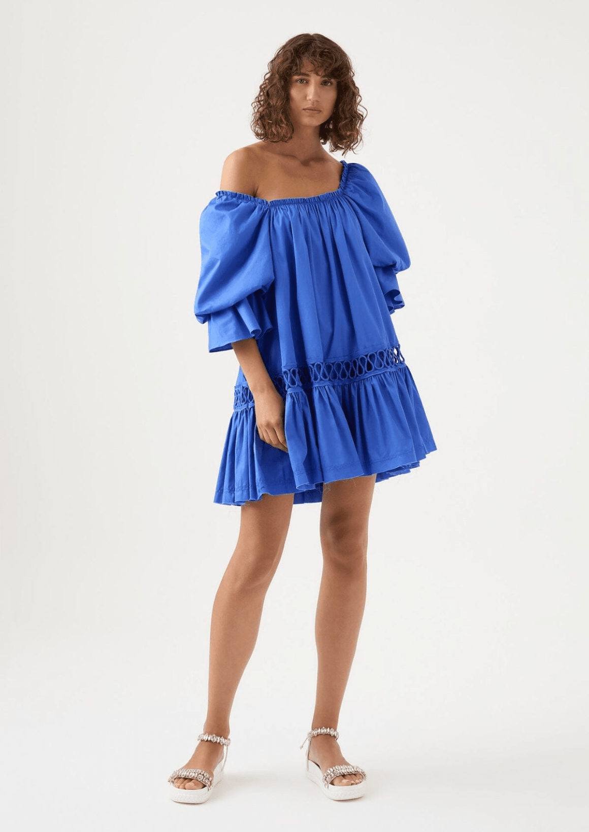 Inspiration Mini Dress - Marine Blue dresses Aje 