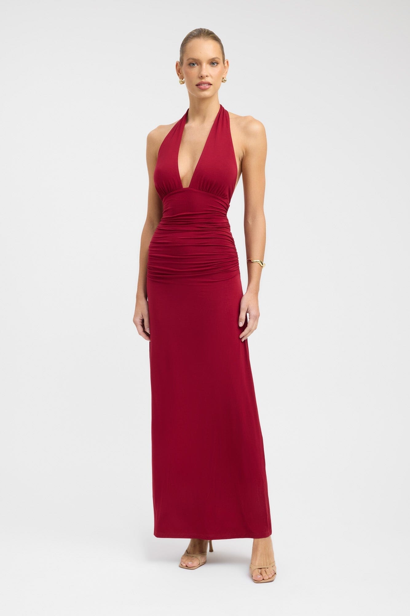 Leni Maxi Dress Wine CLOTHING Kookai 