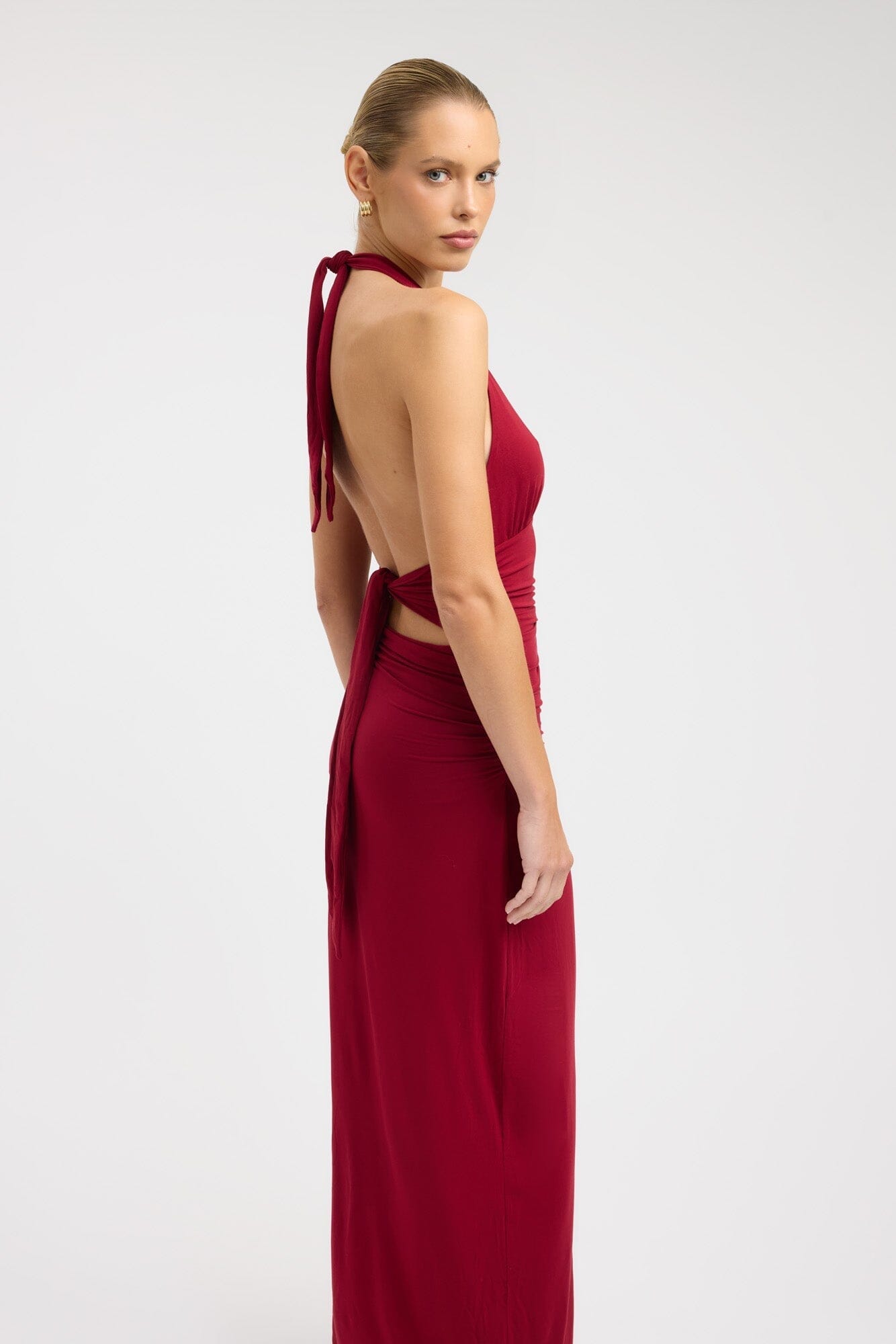 Leni Maxi Dress Wine CLOTHING Kookai 
