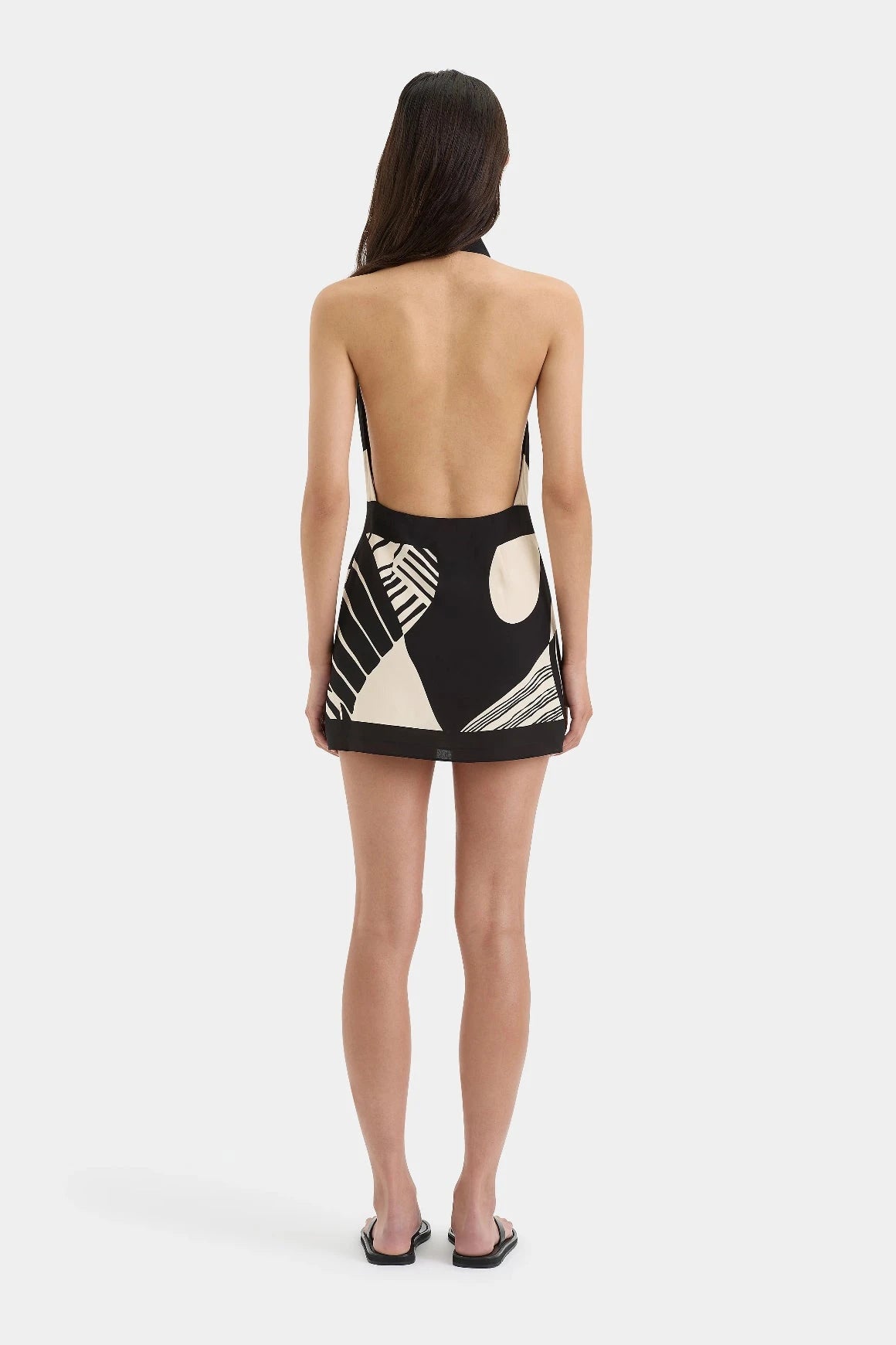 Realisme Wrap Halter Mini Dress Clothing Sir the Label 