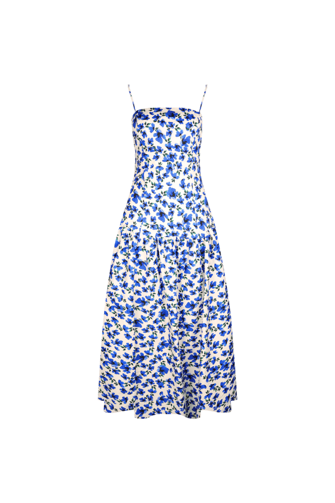 Trulli Maxi Dress - Blue Floral Clothing Ruby 