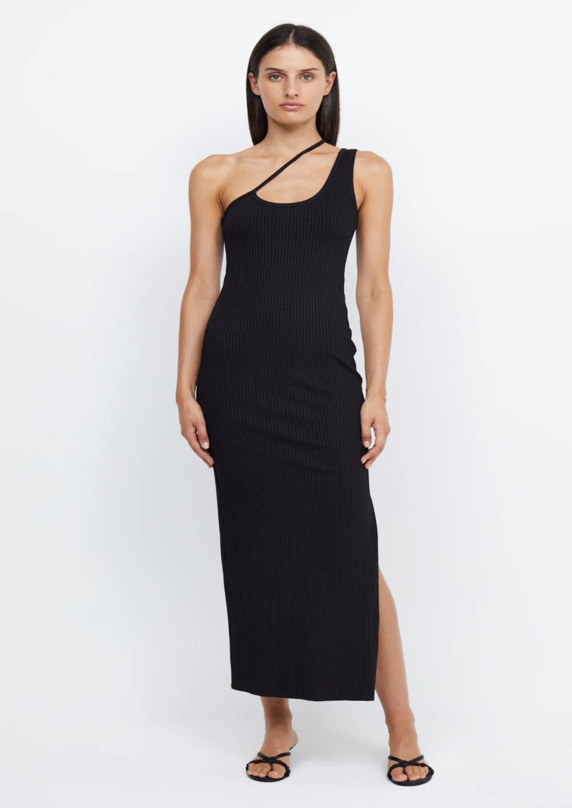 Anastasia Asym Maxi Dress - Black dresses Bec + Bridge 