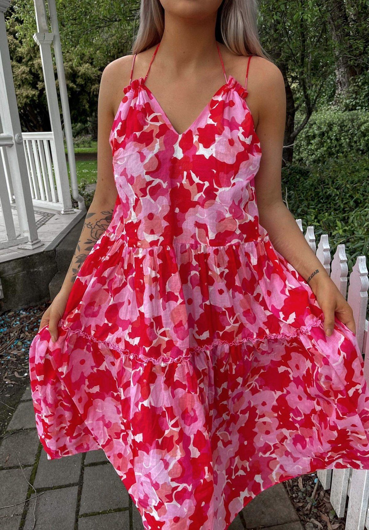 Arya Dress - Camellia Clothing Steele 