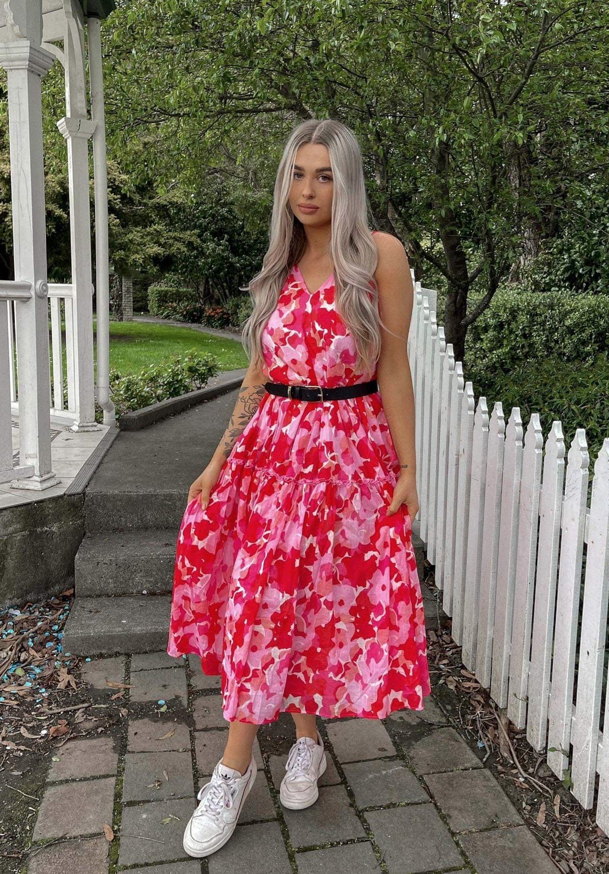 Arya Dress - Camellia Clothing Steele 