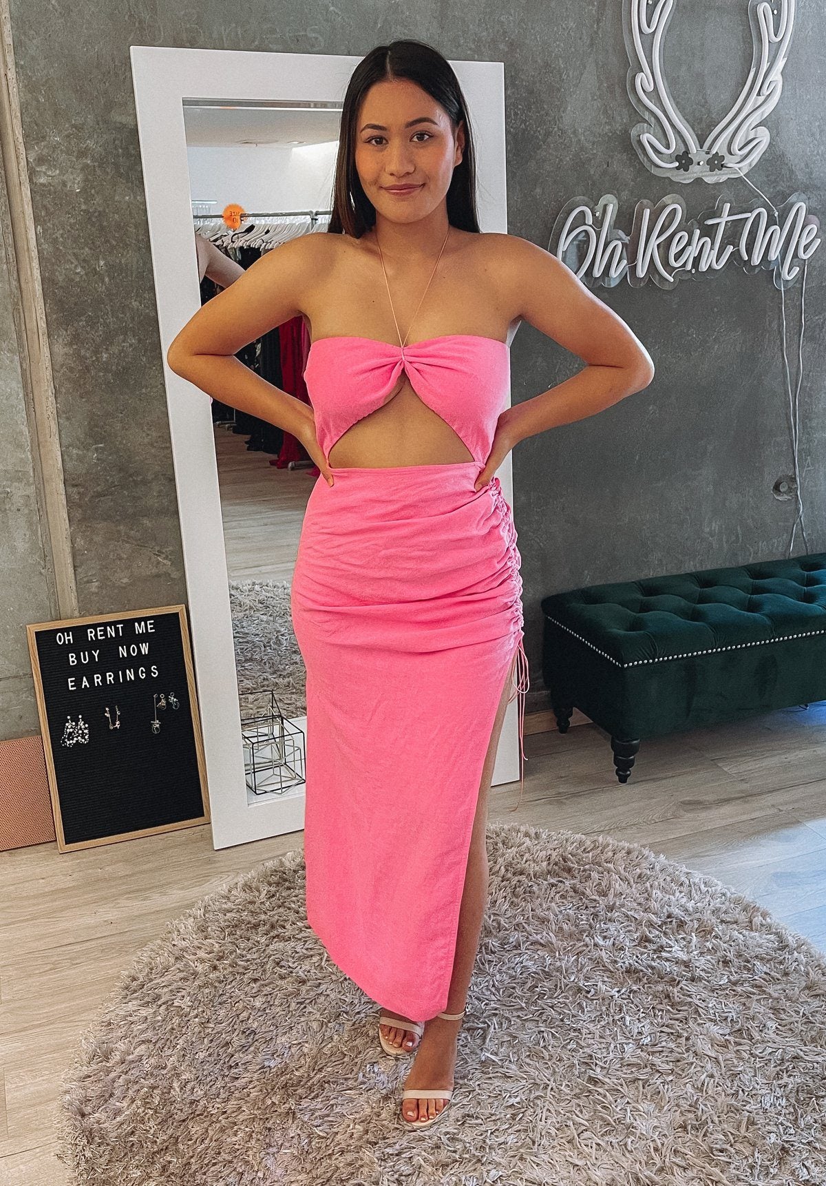 Ashton Dress - Candy Pink Clothing Natalie Rolt 