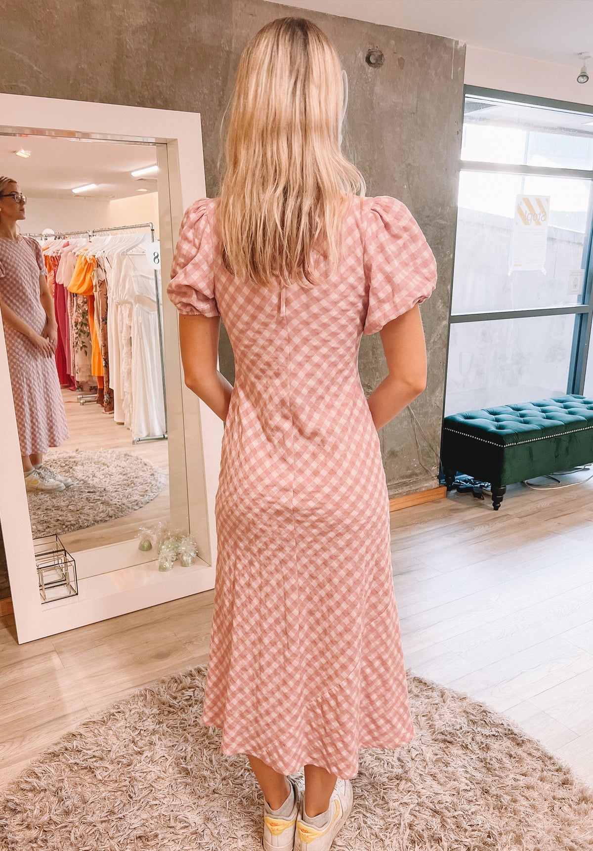 Heidi Gingham Dress - Pink Clothing RUBY 