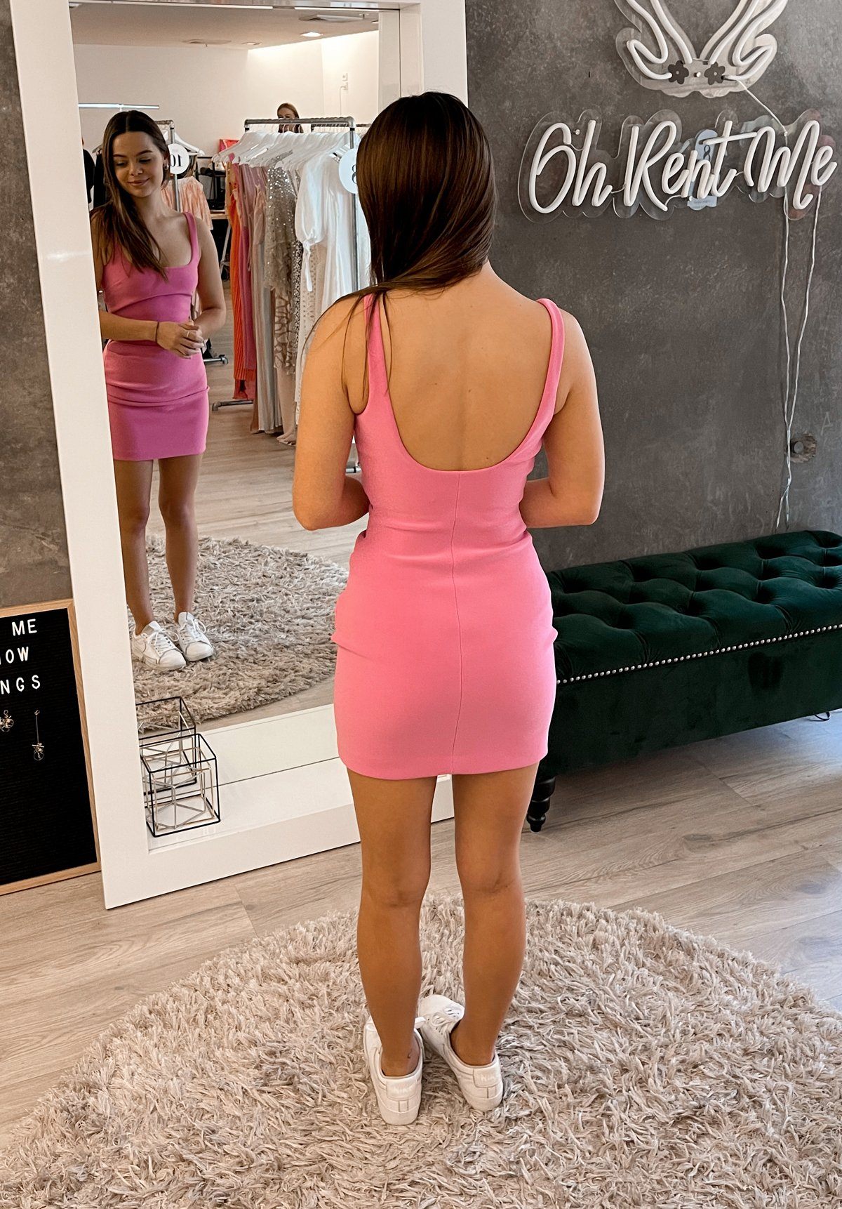 Karina Mini Dress - Pink Clothing Bec and Bridge 