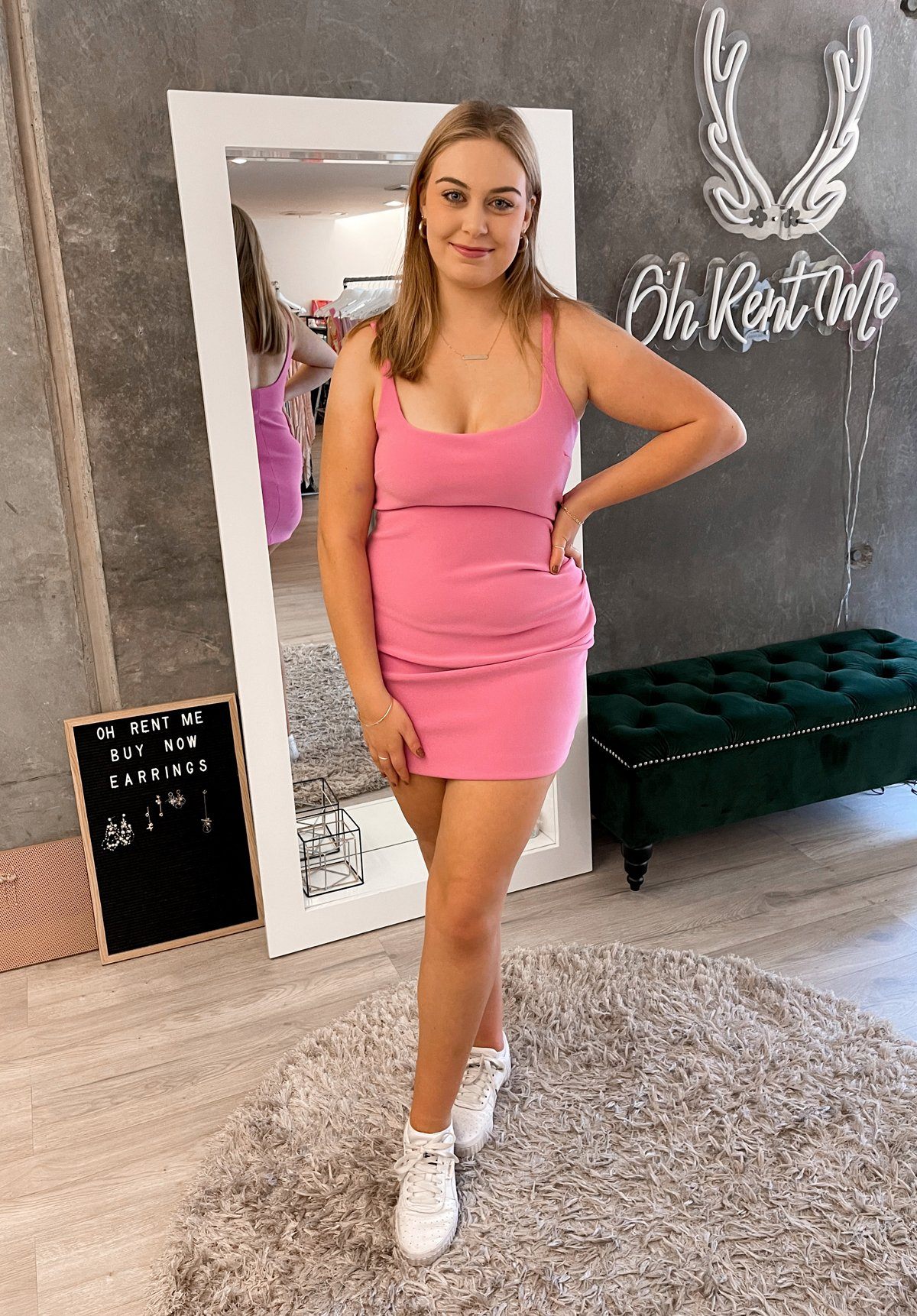 Karina Mini Dress - Pink Clothing Bec and Bridge 