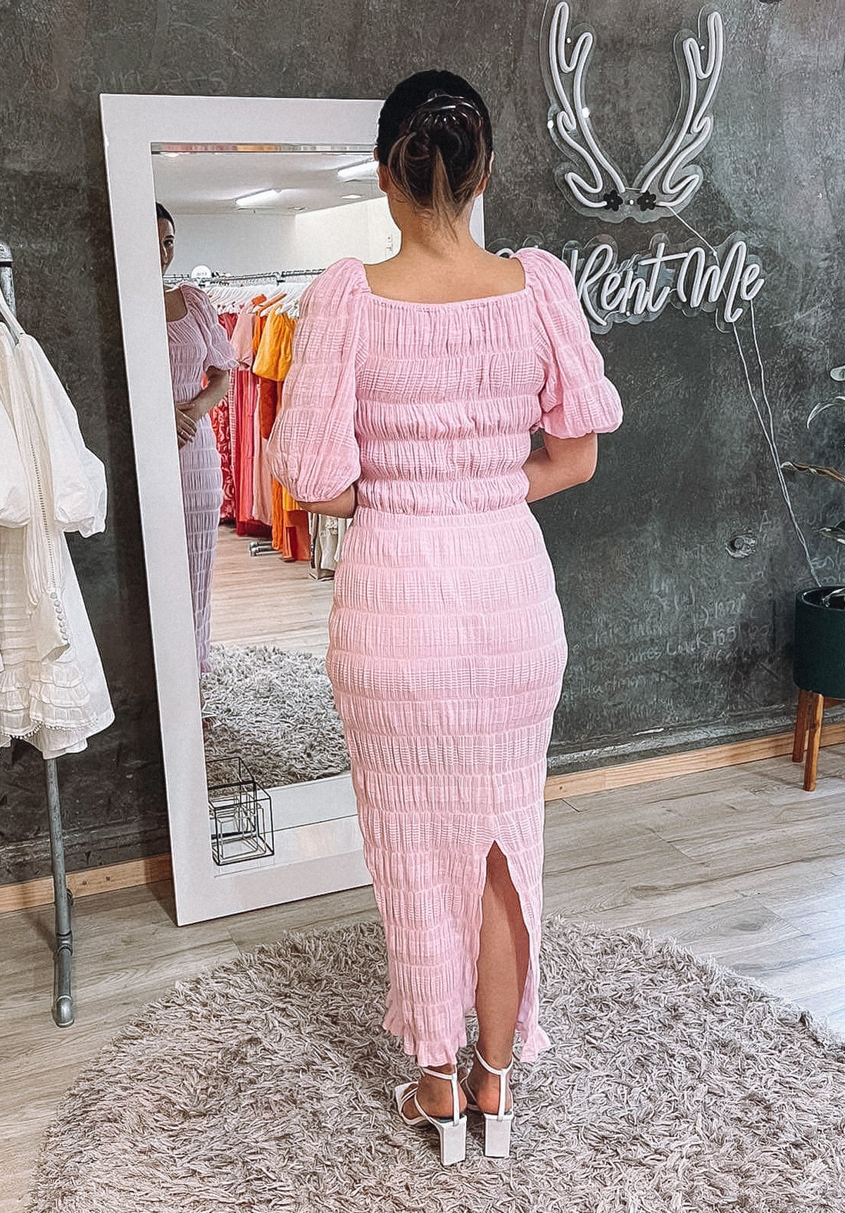 Mirella Puff Sleeve - Pink Clothing RUBY 