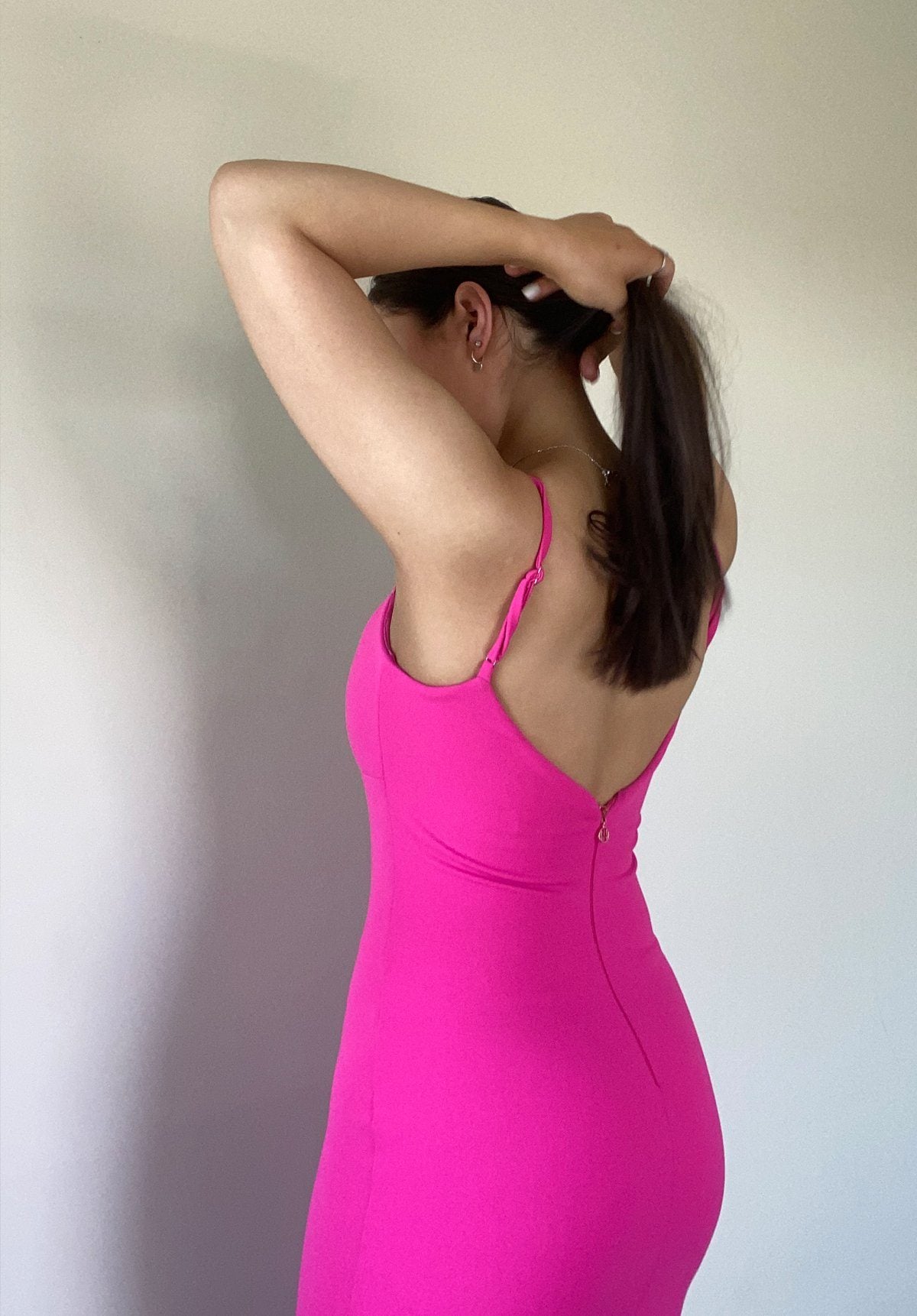 Bailey Gown Hot Pink – Borrowed Style